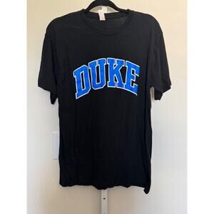 Duke Blue Devils T-Shirt Men’s Size L Cotton Vintage Style Black and Blue